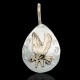 Delicate 12kt Gold Filled and .925 Sterling Silver Eagle Handmade Certified Authentic Navajo Native American Pendant 24474