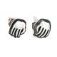 Bear Paw Handmade Certified Authentic Hopi .925 Sterling Silver Stud Native American Earrings 12854-2