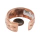Navajo Sun .925 Sterling Silver Certified Authentic Handmade Native American Pure Copper Bracelet 92006-1