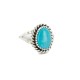 .925 Sterling Silver Navajo Certified Authentic Handmade Natural Turquoise Native American Ring Size 10 96001-6