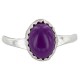 .925 Sterling Silver Navajo Certified Authentic Handmade Natural Sugilite Native American Ring Size 4 1/2 24506-3