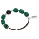 Certified Authentic Navajo Heishi Malachite Green Jasper Native American Adjustable Wrap Bracelet 13159-1