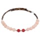 Certified Authentic Heishi Coral Pink Quartz Navajo Native American Adjustable Wrap Bracelet 13151-75