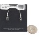 Certified Authentic Navajo .925 Sterling Silver Natural Black Onyx Native American Dangle Earrings 27233-7