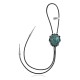 Handmade Certified Authentic Navajo .925 Sterling Silver Native American Natural Turquoise Bolo Tie 34275