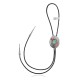 Leaf .925 Sterling Silver Certified Authentic Handmade Navajo Native American Natural Turquoise Coral Bolo Tie 34306
