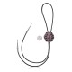 Flower .925 Sterling Silver Certified Authentic Handmade Navajo Native American Spiny Oyster Bolo Tie 34326
