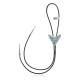 Bull Skull .925 Sterling Silver Certified Authentic Handmade Navajo Native American Natural Turquoise Bolo Tie 34390