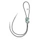 Wave .925 Sterling Silver Certified Authentic Handmade Navajo Native American Natural Turquoise Bolo Tie 34393