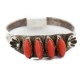 Handmade Certified Authentic Zuni .925 Sterling Silver Coral Native American Ring  16759
