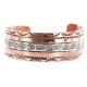 Handmade Certified Authentic Navajo .925 Sterling Silver Pure Copper Native American Bracelet 12899-1