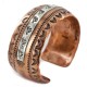 Horses Handmade Certified Authentic Navajo .925 Sterling Silver and Pure Copper Native American Bracelet 12843-4