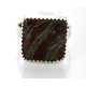 .925 SIlver Handmade Certified Authentic Navajo Natural Jasper Native American Ring  390849095832