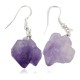 Certified Authentic .925 Sterling Silver Navajo Natural Amethyst Native American Earrings 18270-6