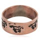 Certified Authentic Handmade Horse Navajo Native American Pure Copper Ring 17094-2