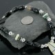 Inlaid Certified Authentic Navajo .925 Sterling Silver Black Onyx and Turquoise Native American Necklace 370954449601