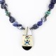 InlaidCertified Authentic Navajo .925 Sterling Silver Lapis Turquoise Native American Necklace 370998054828