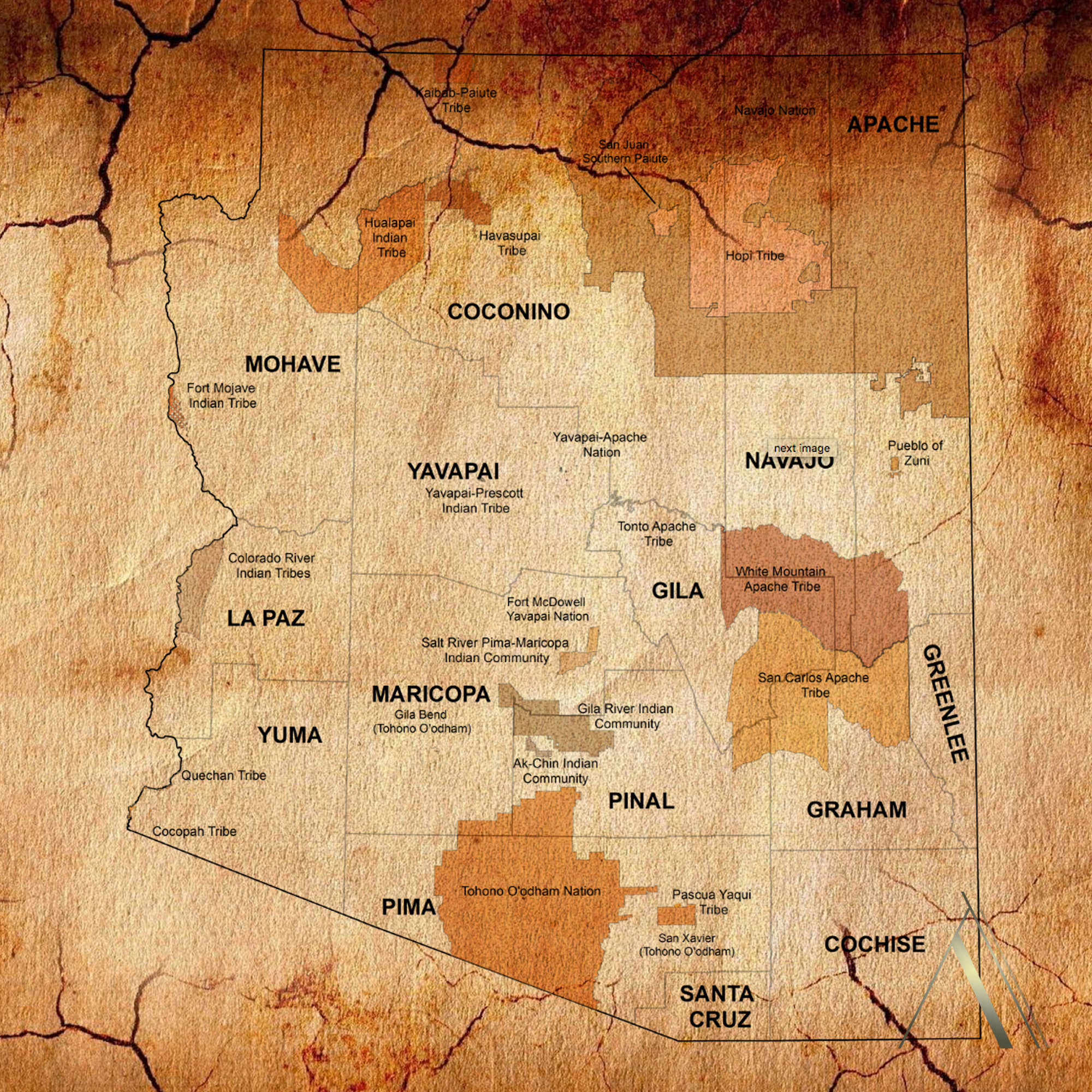 Arizona Indian Tribes Map